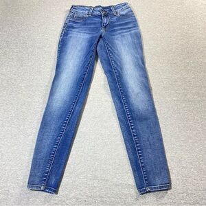 Maurices Jegging Jeans Women's Sz XS REG Blue Low Rise Stretch Casual Denim